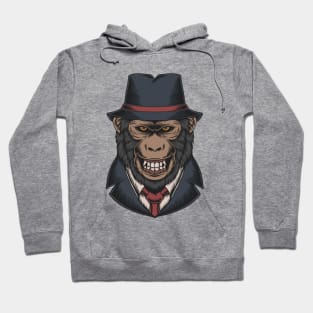 Monkey mafia illustration Hoodie